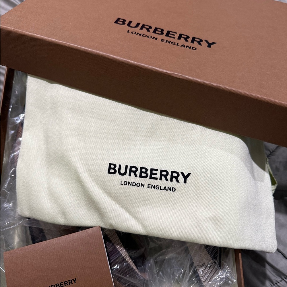 Burberry Checkered Wedges in Brown and Cream - Picture 12 of 16